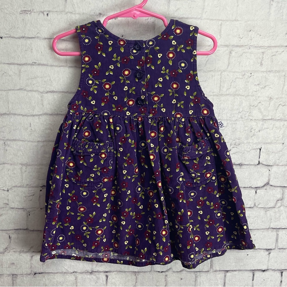 1990’s Vintage McKids purple corduroy dress size 24 months